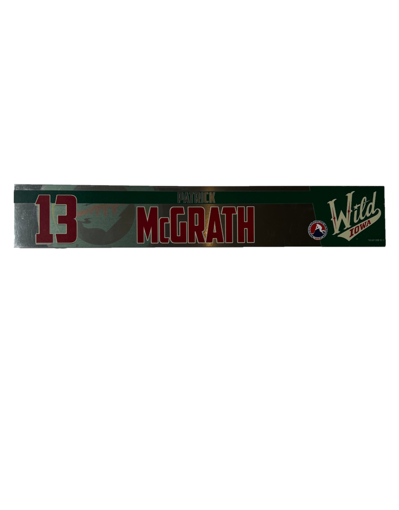 19-20 Metal Nameplate McGrath #13