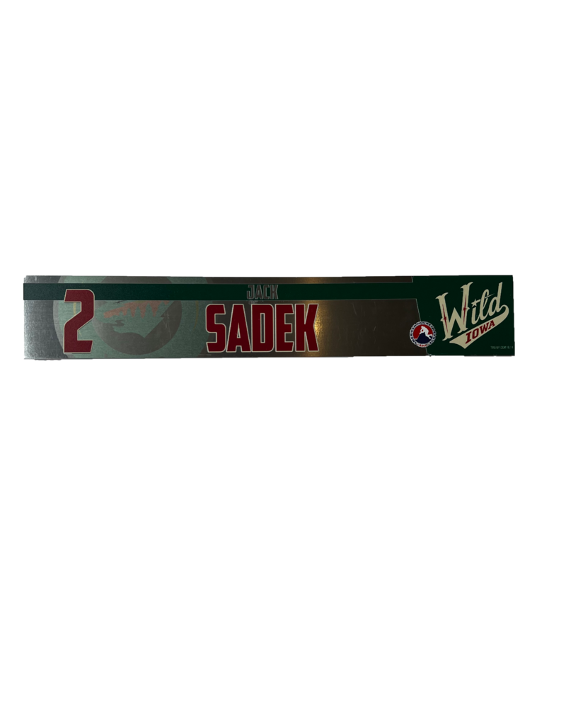 19-20 Metal Nameplate Sadek #2
