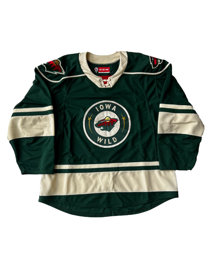 CCM Green Authentic Cut Jersey
