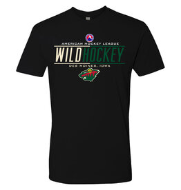 Minnesota Wild Tshirt - Dark Heather Gray - Iowa Wild Hockey Club