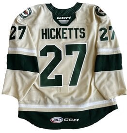 CCM 2022/23 Set #2 Wheat Jersey, Player Worn, (Signed) Hicketts #27 "A"