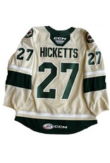 2022/23 Set #2 Wheat Jersey, Player Worn, (Signed) Hicketts #27