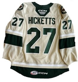 CCM 2022/23 Set #2 Wheat Jersey, Player Worn, (Signed) Hicketts #27