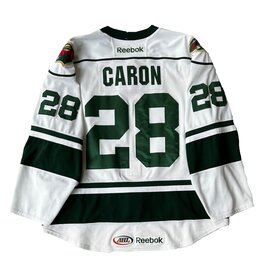 Caron #28 White Jersey