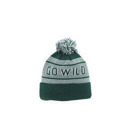 Zephyr Striped Go Wild Pom Beanie
