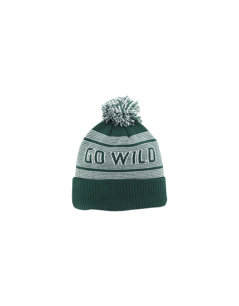 Zephyr Striped Go Wild Pom Beanie