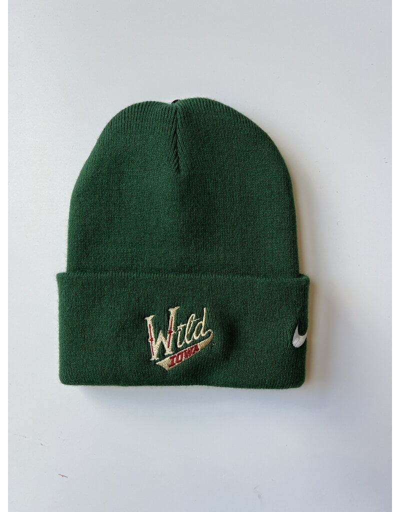 Green Primary Logo Nike Team Beanie