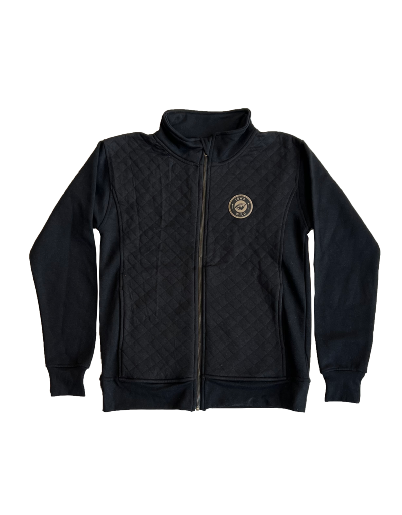 Signature Concepts (Was $68.00) Ladies Cascade Leather Patch Quilted Full Zip
