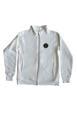 Signature Concepts (Was $68.00) Ladies Cascade Leather Patch Quilted Full Zip