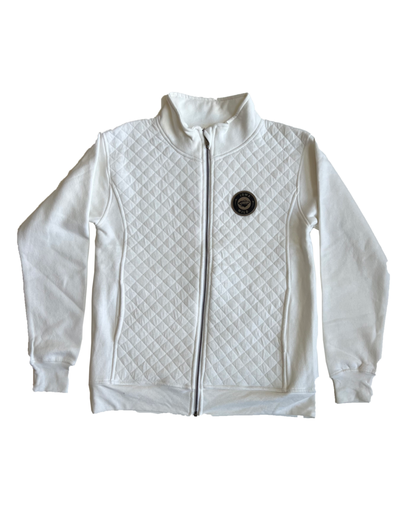 Signature Concepts Ladies Cascade Leather Patch Quilted Full Zip
