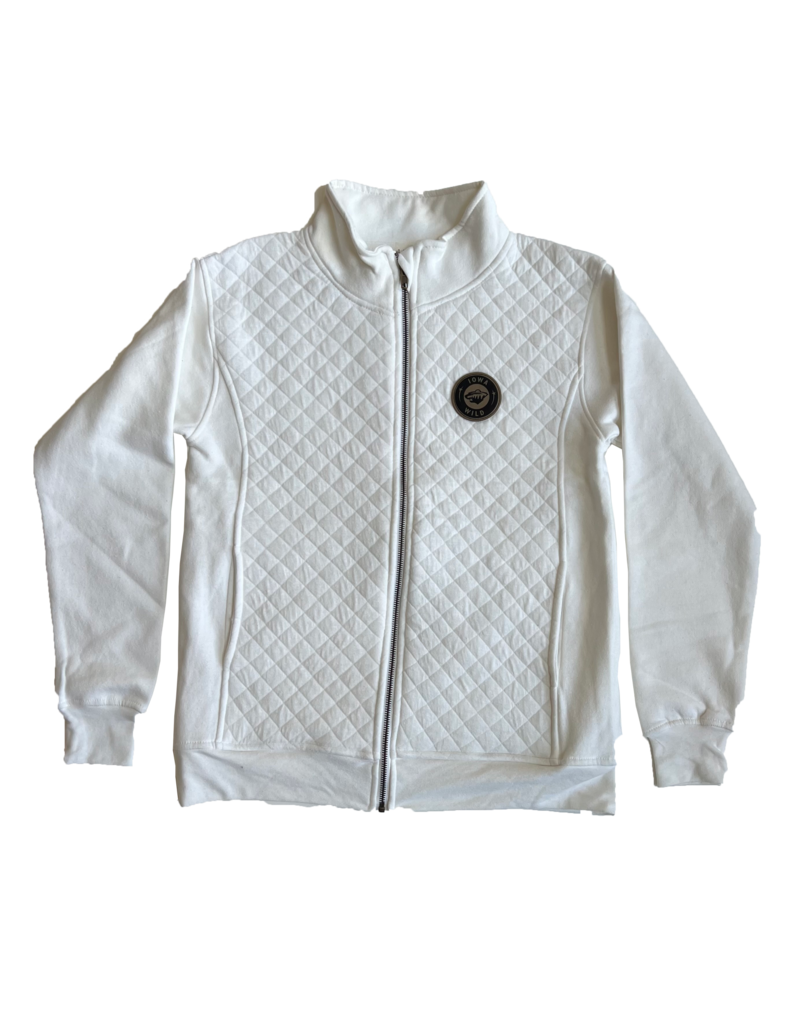 Signature Concepts (Was $68.00) Ladies Cascade Leather Patch Quilted Full Zip