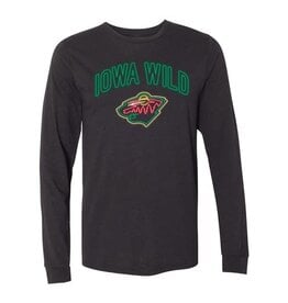 108 Stitches Iowa Wild Black Neon L/S Tee