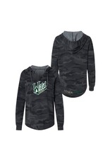 108 Stitches (Was $76.00) Ladies Black Camo Droptail Hoodie
