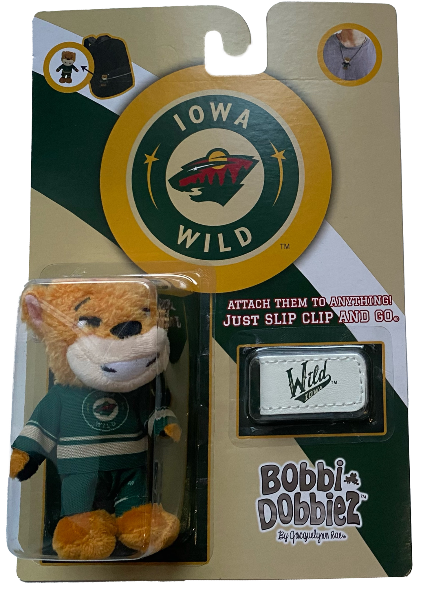 Iowa Wild Crash - Bobbi-Dobbiez Plushies - Iowa Wild Hockey Club