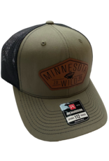 Minnesota Wild Snapback Trucker Cap - Leather Patch