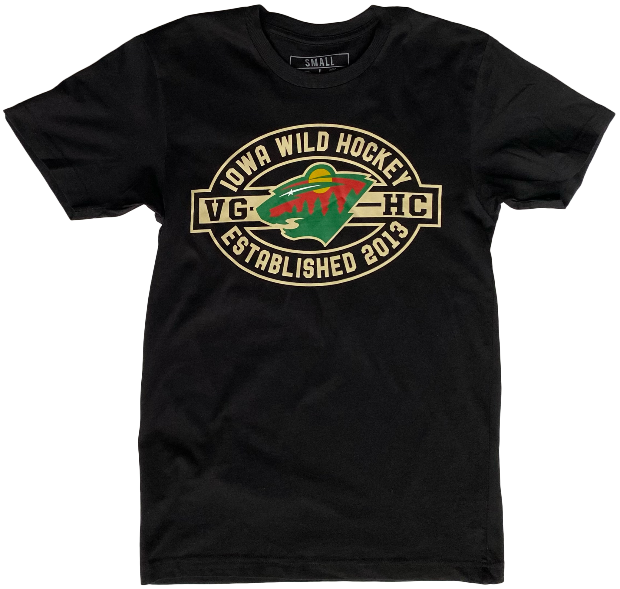Violent Gentlemen Oval Crest Premium T-Shirt - Iowa Wild Hockey Club