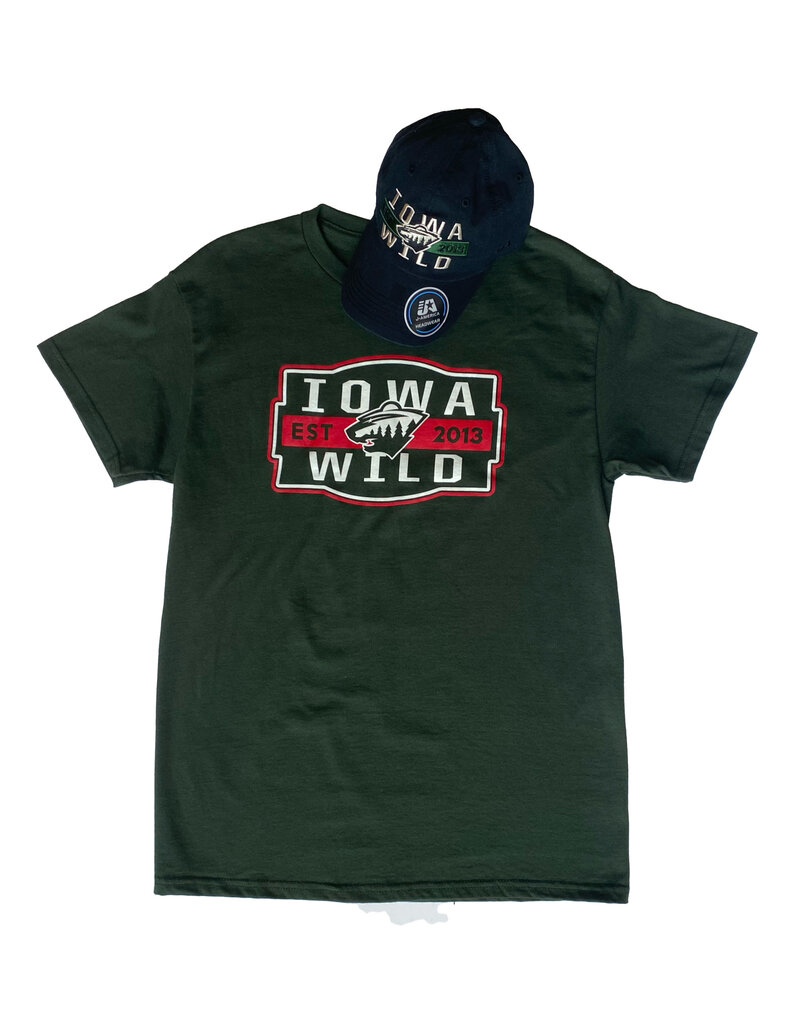 J. America Embroidered Hat and Screen Print Tee Combo Set