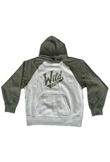 J. America Oat/Army Green Heather - Primary Logo Hood