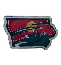 MUSTANG Statescape Crest Lapel Pin
