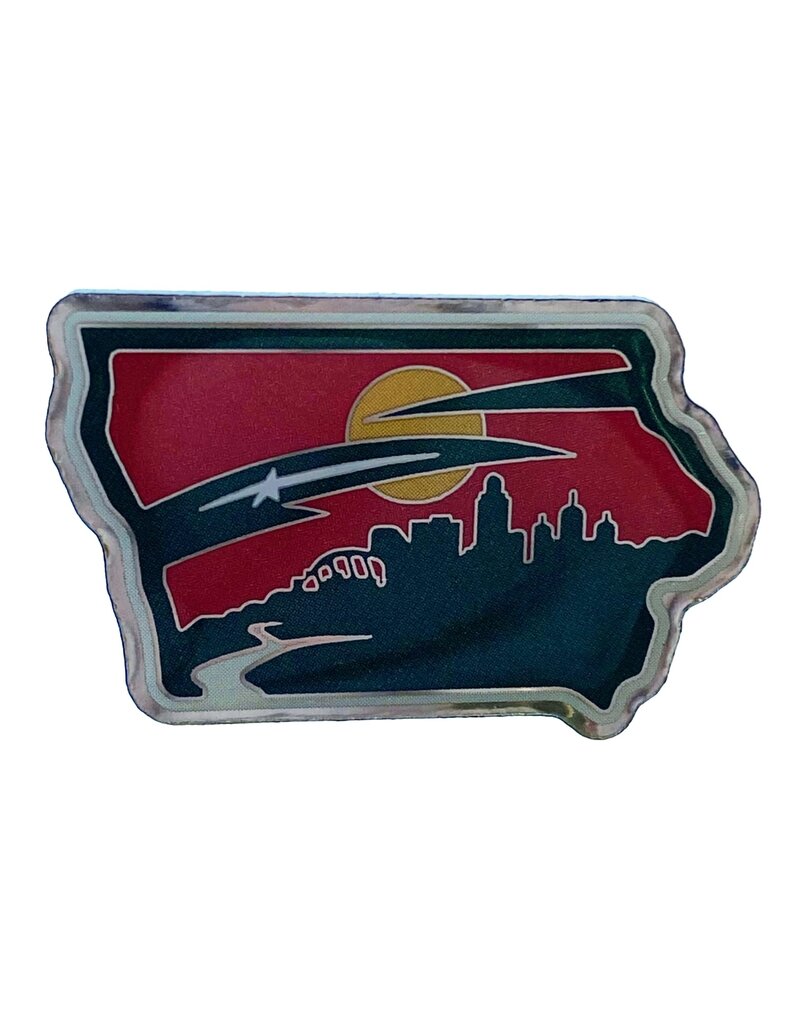 MUSTANG Statescape Crest Lapel Pin
