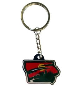 MUSTANG Statescape Crest Keychain