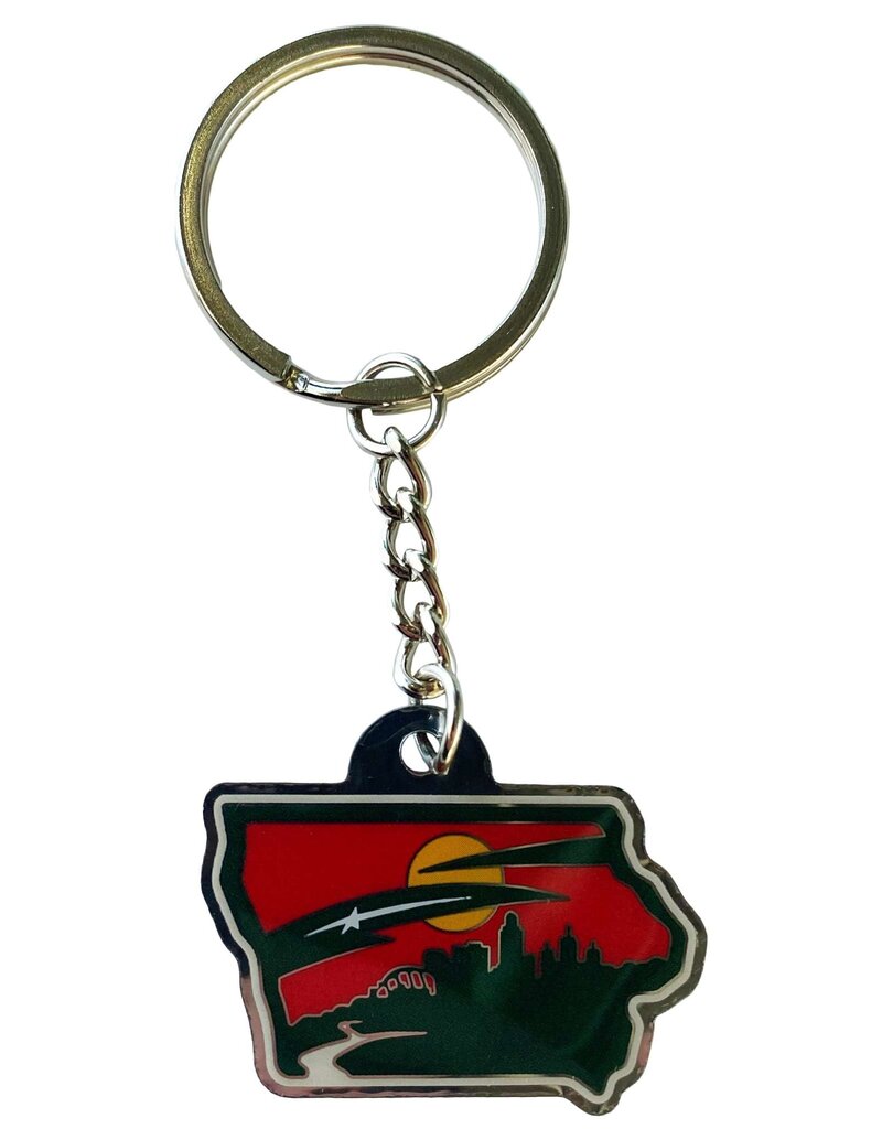MUSTANG Statescape Crest Keychain