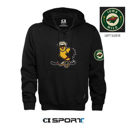 Goldfinch Black Duo Logo Lace Hockey Hood