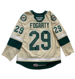 2023/24 Set #1 Wheat Jersey, Player Worn, (Signed) Fogarty #29 "A"