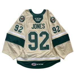 CCM 2023/24 Set #1 Wheat Jersey, Player Worn, (Unsigned) Jones #92