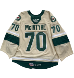2023/24 Set #1 Wheat Jersey, Player Worn, (Signed) McIntyre #70