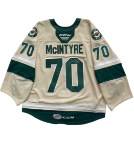 CCM 2023/24 Set #1 Wheat Jersey, Player Worn, (Signed) McIntyre #70