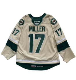 2023/24 Set #1 Wheat Jersey, Player Worn, (Signed) Miller #17