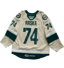 2023/24 Set #1 Wheat Jersey, Player Worn, (Signed) Raska #74