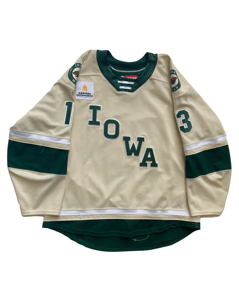 CCM 2023/24 Set #1 Wheat Jersey, Player Worn, (Signed) Swaney #13