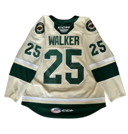 2023/24 Set #1 Wheat Jersey, Player Worn, (Signed) Walker #25 "A"