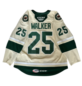 CCM 2023/24 Set #1 Wheat Jersey, Player Worn, (Signed) Walker #25 "A"