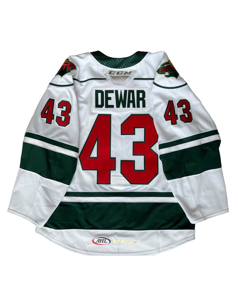 CCM 2022/23 Set #1 White Jersey, Player Issued, (Unsigned) Dewar (#43)