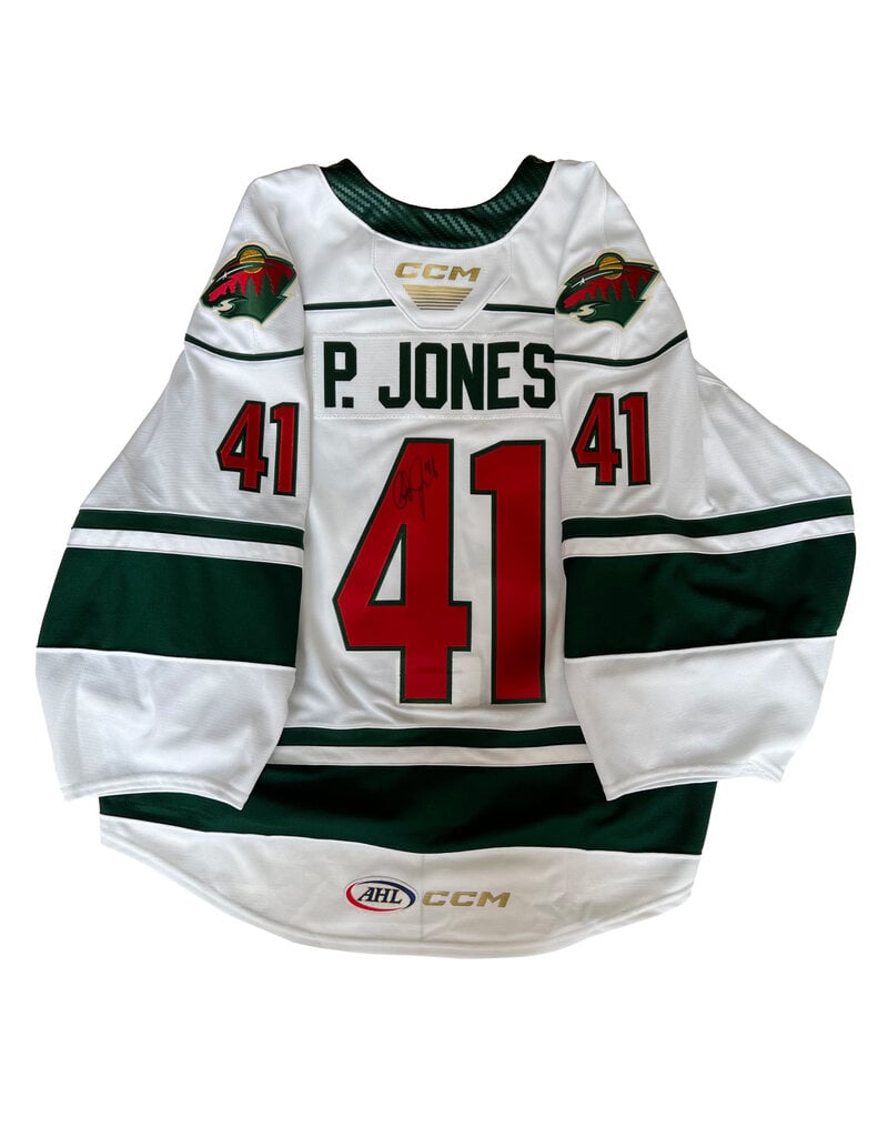 CCM 2023/24 Set #1 White Jersey, Player Worn, (Signed) P. Jones (#41)