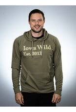 Brew City Olive Twill Applique Hoodie