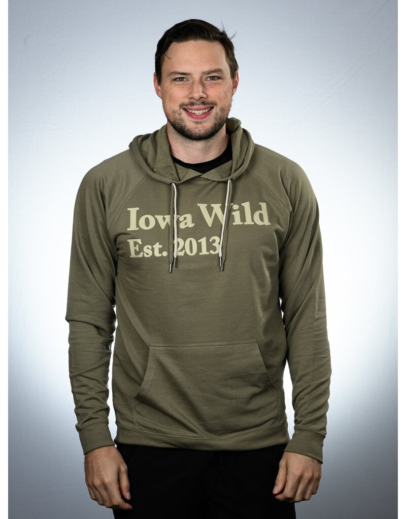 Brew City Olive Twill Applique Hoodie