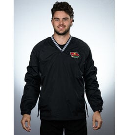 CI SPORT Iowa Grown Collection: Black V-Neck Windbreaker