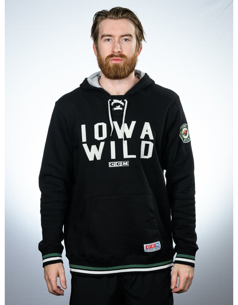 CCM CCM 2024-25 Official Team Hood - Black Lace Hoodie