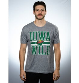 J. America Oxford Gray S/S Tee - Green Iowa Wild