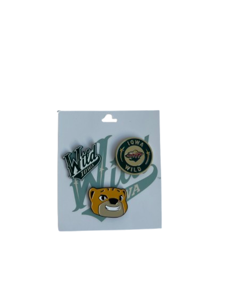 Logo Soft Enamel 1.25" Three Pin Pack