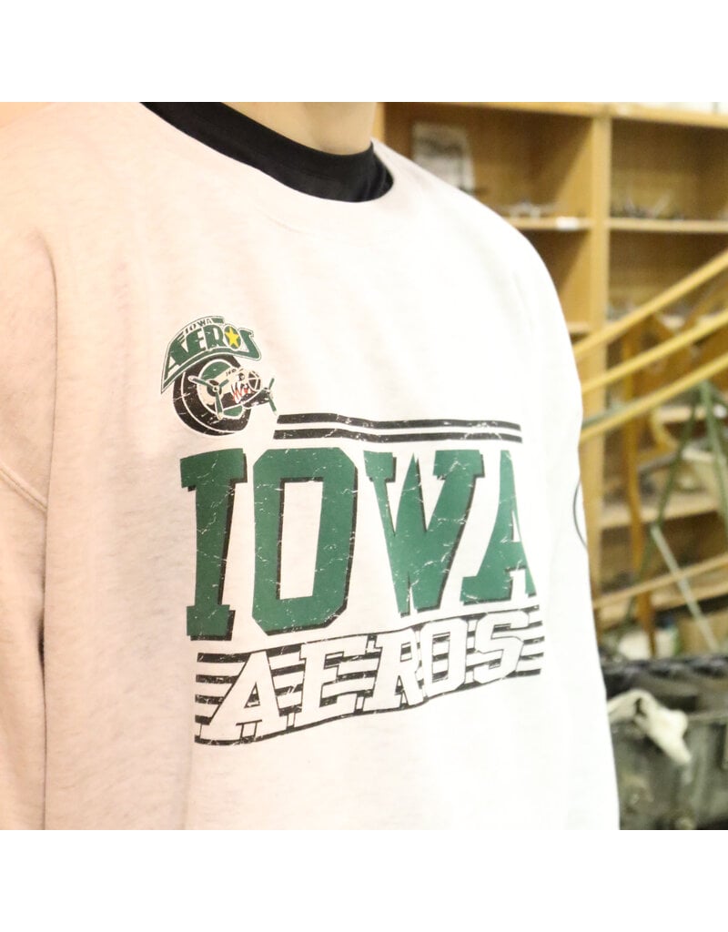 CI SPORT Heritage Collection - Iowa Aeros Throwback Ash Crewneck