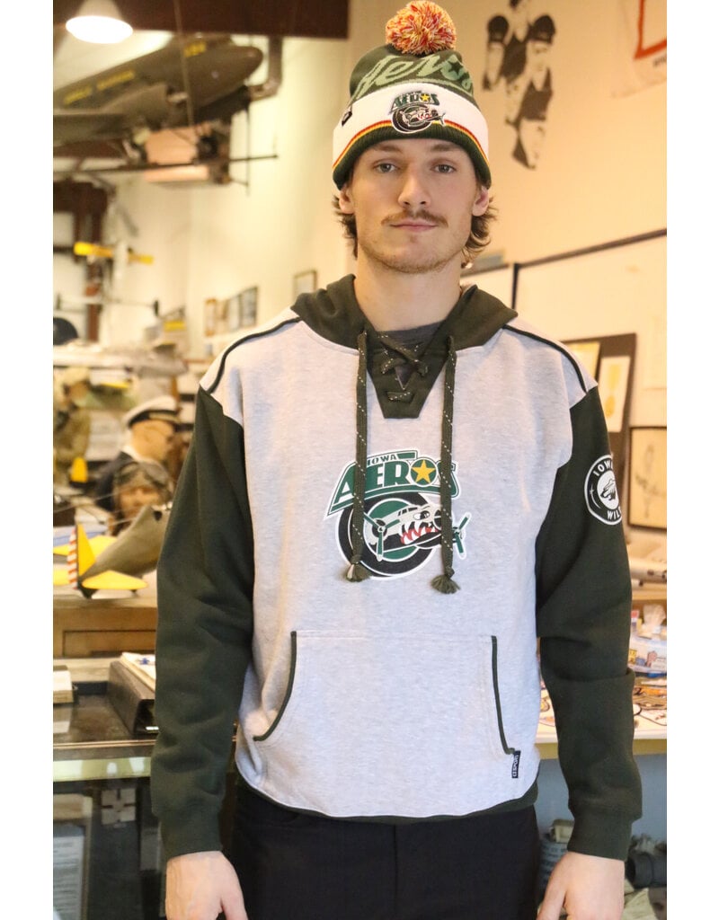 CI SPORT Heritage Collection - Iowa Aeros Hockey Lace Hood