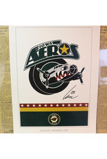 MUSTANG Heritage Collection - Commemorative Player Signed Iowa Aeros Poster (12x16)