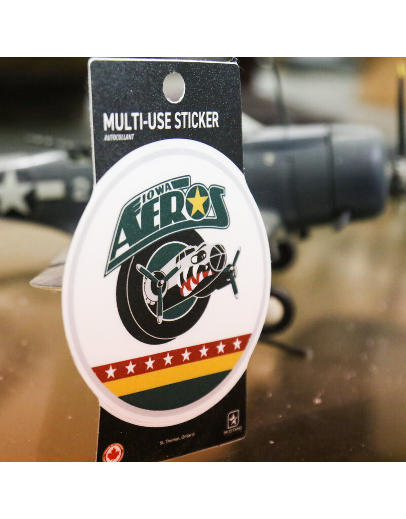 MUSTANG Heritage Collection - Iowa Aeros Repositionable Sticker (3x5)