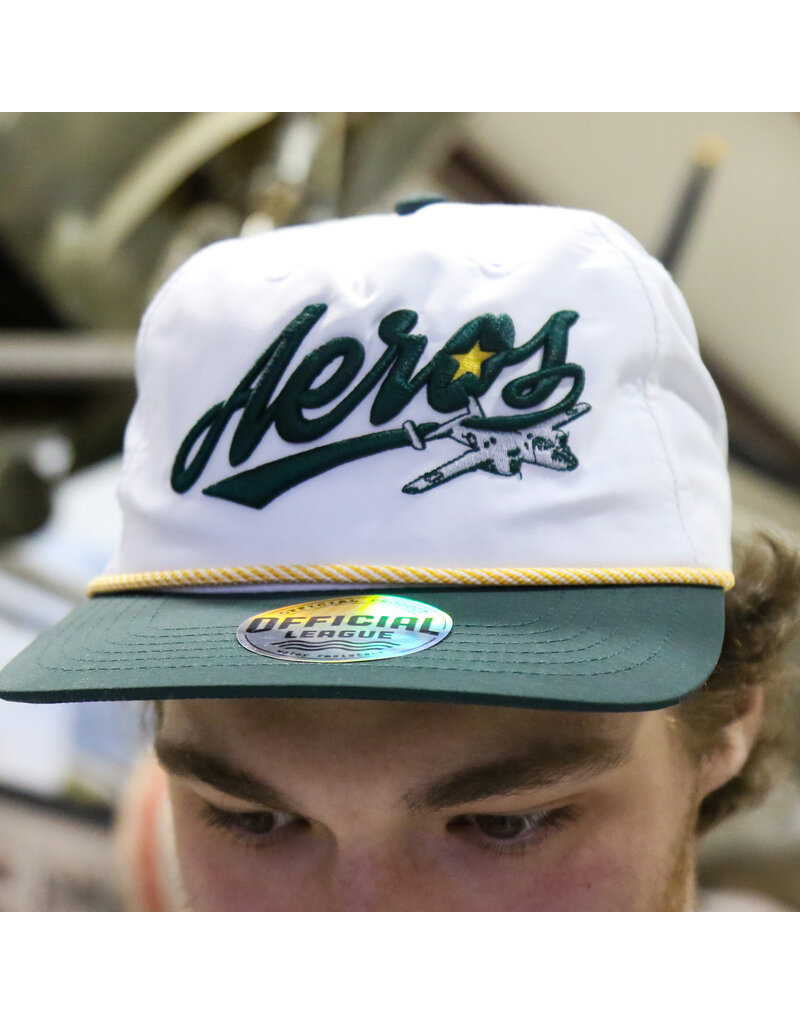 Official League Heritage Collection - Iowa Aeros White Nylon Dad Hat