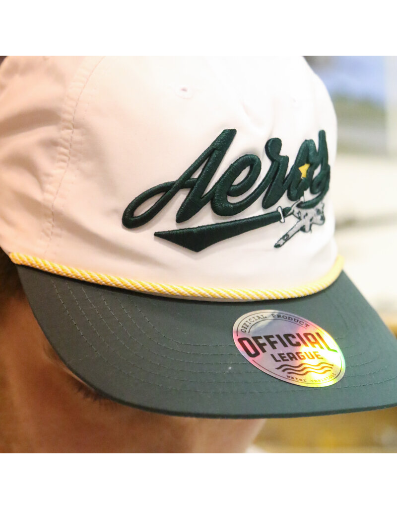 Official League Heritage Collection - Iowa Aeros White Nylon Dad Hat